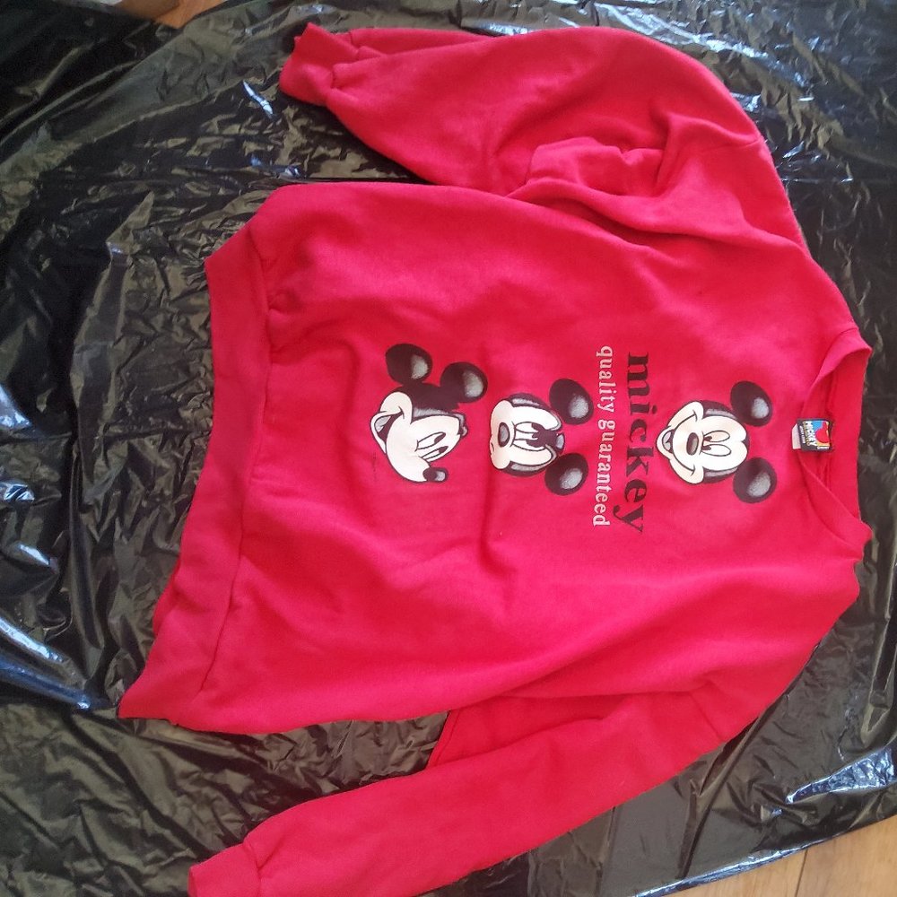 DISNEY vintage Mickey Mouse sweatshirt     48 in chest .RETIRED RARE